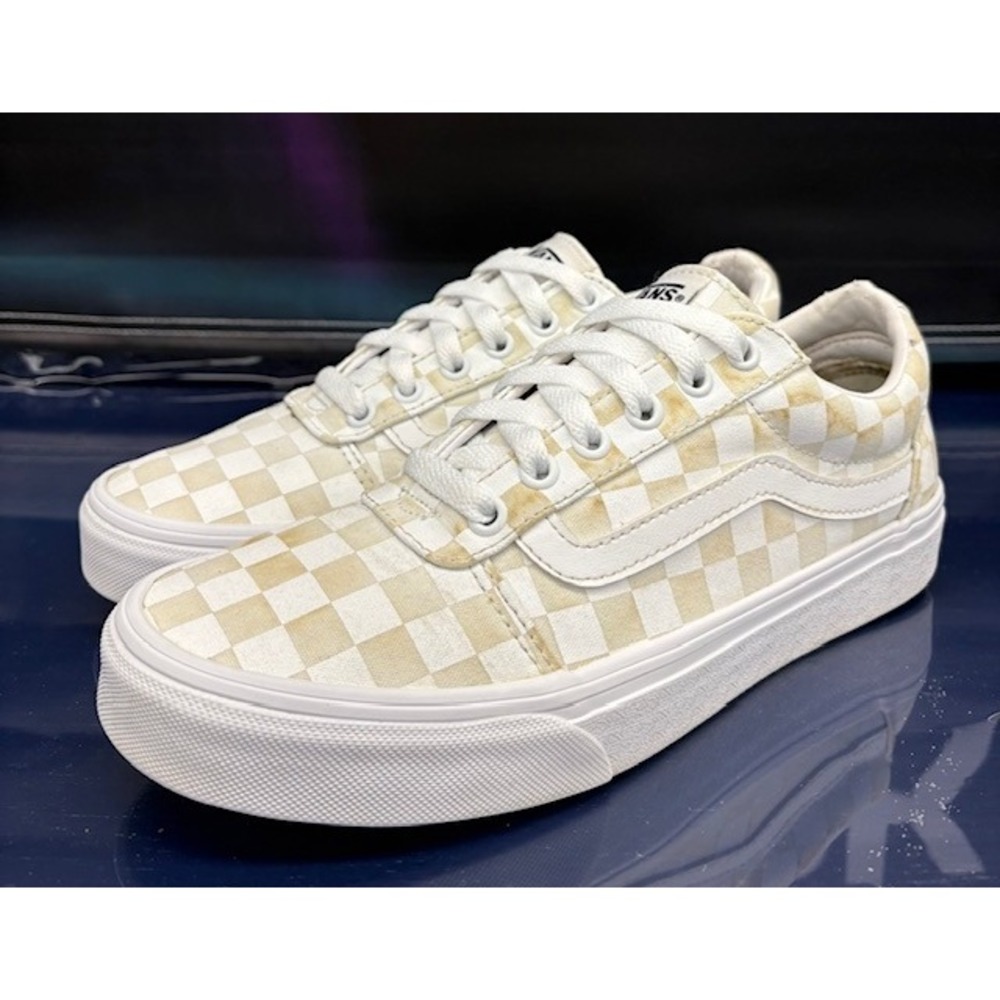 Vans Old Skool OTW White Cream Checkered 500714 Womens Low top sneakers size 8.5